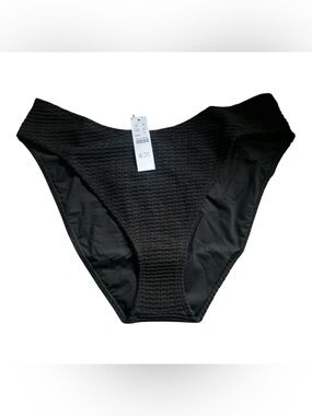 J. Crew sunny crochet bikini bottom black L